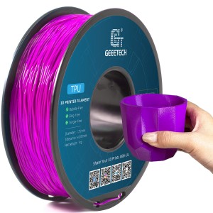 TPU Purple 3D Printer Filament 1.75mm 1kg/roll