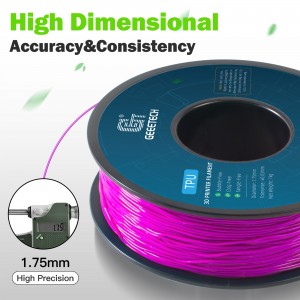 TPU Purple  3D Printer Filament 1.75mm 1kg/roll