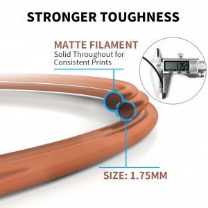 PLA  Matte Orange 3D Printer Filament 1.75mm 1kg/roll
