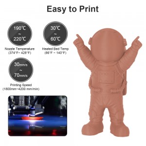 PLA Matte Terracotta 3D Printer Filament 1.75mm 1kg/roll