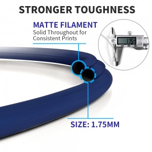 {6KG}PLA Matte Navy Blue 3D Printer Filament 1.75mm 1kg/roll