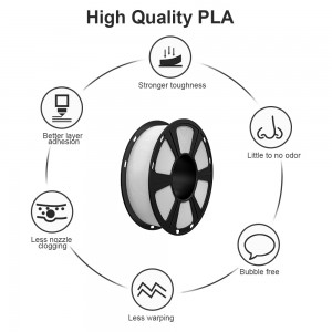{6KG}PLA Matte White 3D Printer Filament 1.75mm 1kg/roll