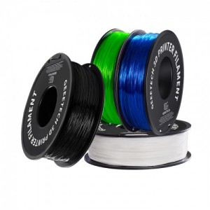 {4KG}TPU(black+white+transparent green+tansparent blue) 3D Printer Filament 1.75mm 1kg/roll