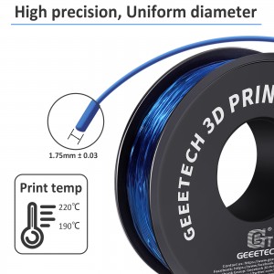 {8KG} TPU Transparent Blue 3D Printer Filament 1.75mm 1kg/rol8