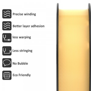 {10KG}PLA Sand Gold 3D Printer Filament 1.75mm 1kg/roll