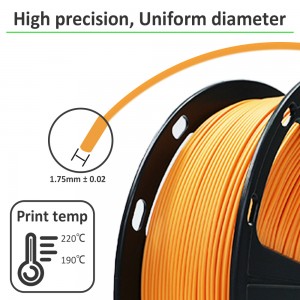 PLA orange 3D Printer Filament 1.75mm 1kg/roll