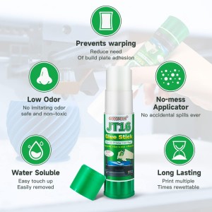 Water Soluble Glue Stick for 3D Printing Build Plate, 6 pcs