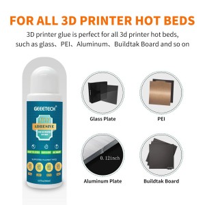 Water Soluble Liquid Glue for 3D Printing Build Plate, 450ml/ 3 pcs