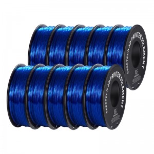 {10KG} TPU Transparent Blue 3D Printer Filament 1.75mm 1kg/roll