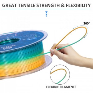 PLA Gradient Colour 3D Printer Filament 1.75mm 1kg/roll
