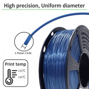 PLA Sparkly Blue  3D Printer Filament 1.75mm 1kg/roll