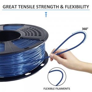 PLA Sparkly Blue  3D Printer Filament 1.75mm 1kg/roll