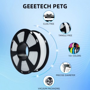 {6KG} PETG White 3D Printer Filament 1.75mm 1kg/roll