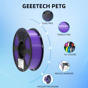 PETG Purple 3D Printer Filament 1.75mm 1kg/roll