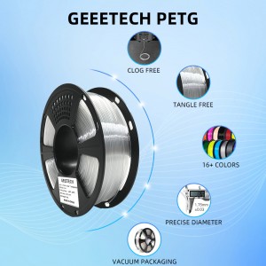 PETG Transparent 3D Printer Filament 1.75mm 1kg/roll