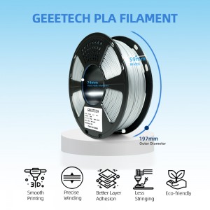 {6KG}PLA Silver 3D Printer Filament 1.75mm 1kg/roll
