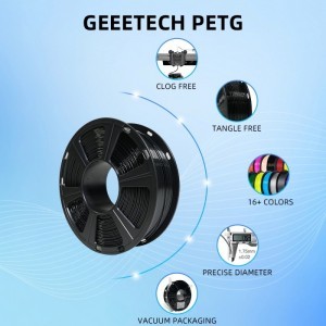 PETG Black 3D Printer Filament 1.75mm 1kg/roll