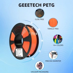 {6KG} PETG Orange 3D Printer Filament 1.75mm 1kg/roll