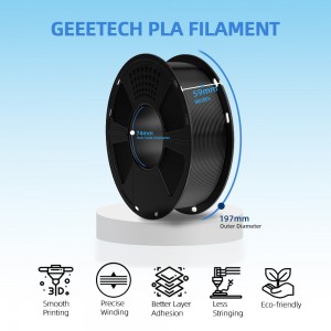 {12KG}PLA Black 3D Printer Filament 1.75mm 1kg/roll