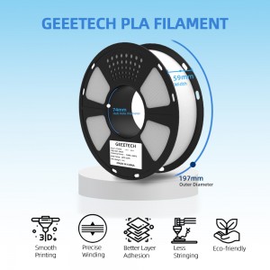 {6KG}PLA White 3D Printer Filament 1.75mm 1kg/roll