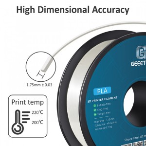 PLA Silk White  3D Printer Filament 1.75mm 1kg/roll