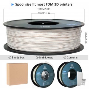 PLA Like Marble Brown 3D Printer Filament 1.75mm 1kg/roll