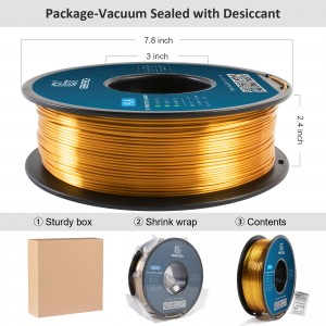 PLA  Silk Gold 3D Printer Filament 1.75mm 1kg/roll
