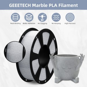 {10KG}PLA Like  Marble Grey 3D Printer Filament 1.75mm 1kg/roll