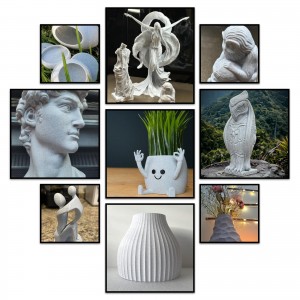 {10KG}PLA Like  Marble Grey 3D Printer Filament 1.75mm 1kg/roll