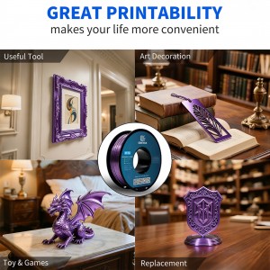 PETG  Metal Violet 3D Printer Filament 1.75mm 1KG/Roll