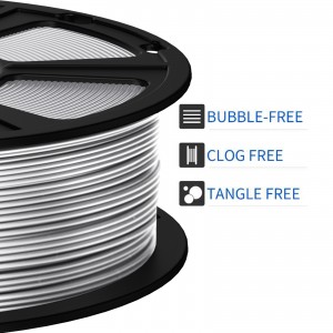 PETG Metal Silver 3D Printer Filament 1.75mm 1KG/Roll