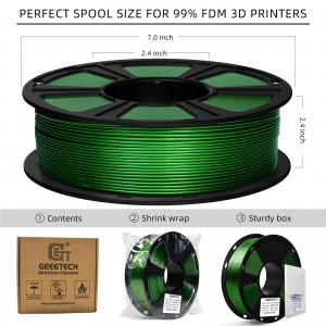 PETG Metal Green 3D Printer Filament 1.75mm 1KG/Roll