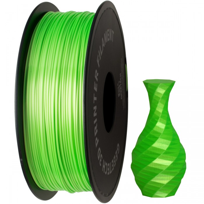 PLA Silk Green 3D Printer Filament 1.75mm 1kg/roll Geeetech Silk Green