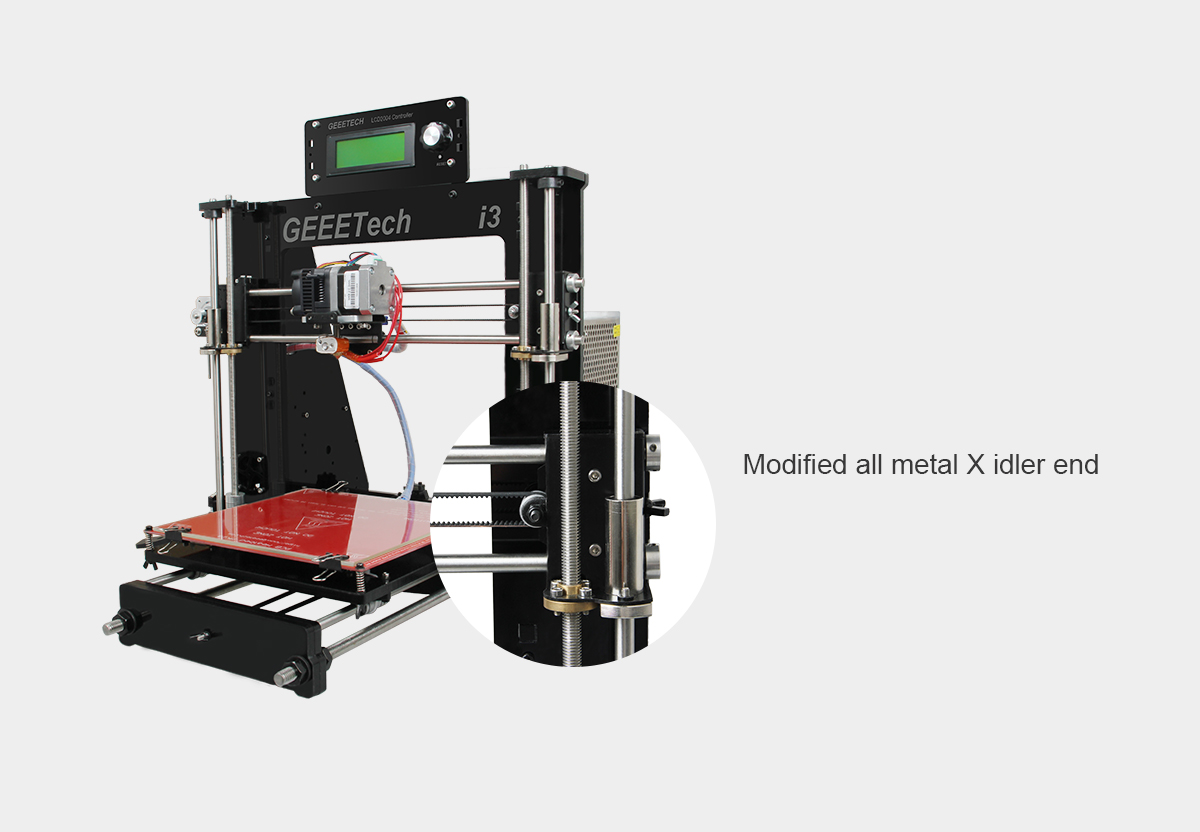 Geeetech 3d printer kit Full Acrylic I3 Pro X Reprap Prusa I3 unassembled kit 