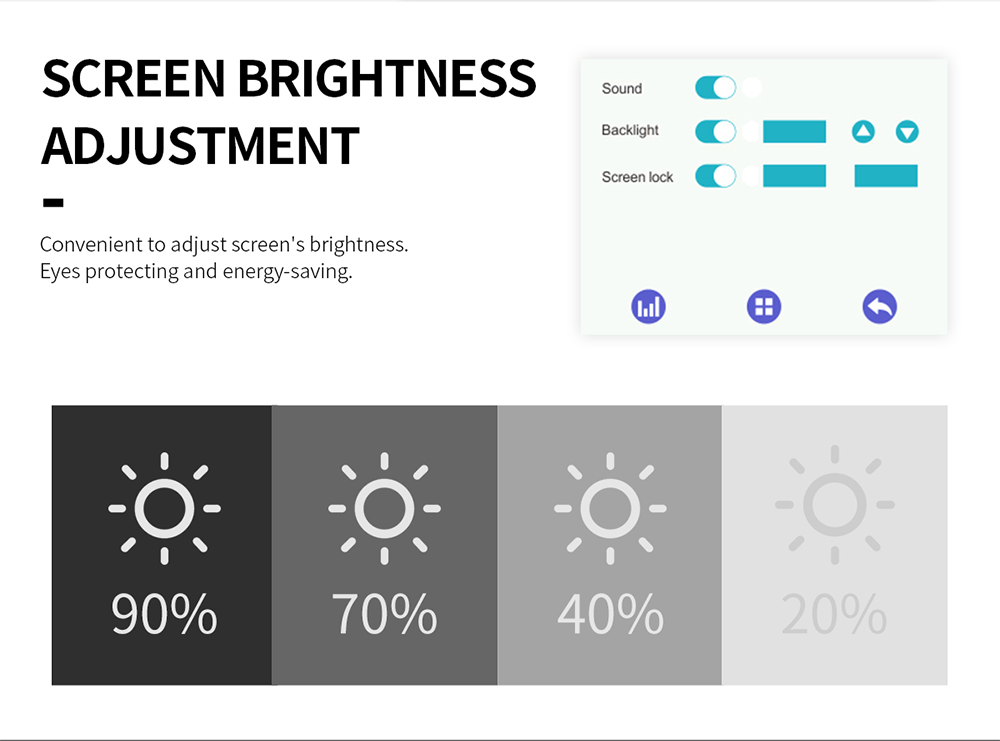 Geeetech A30M description of screen brightness adjustment