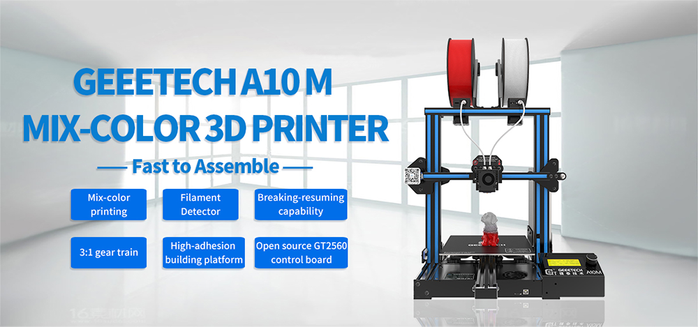 geeetech a10 m mix-color 3d printer