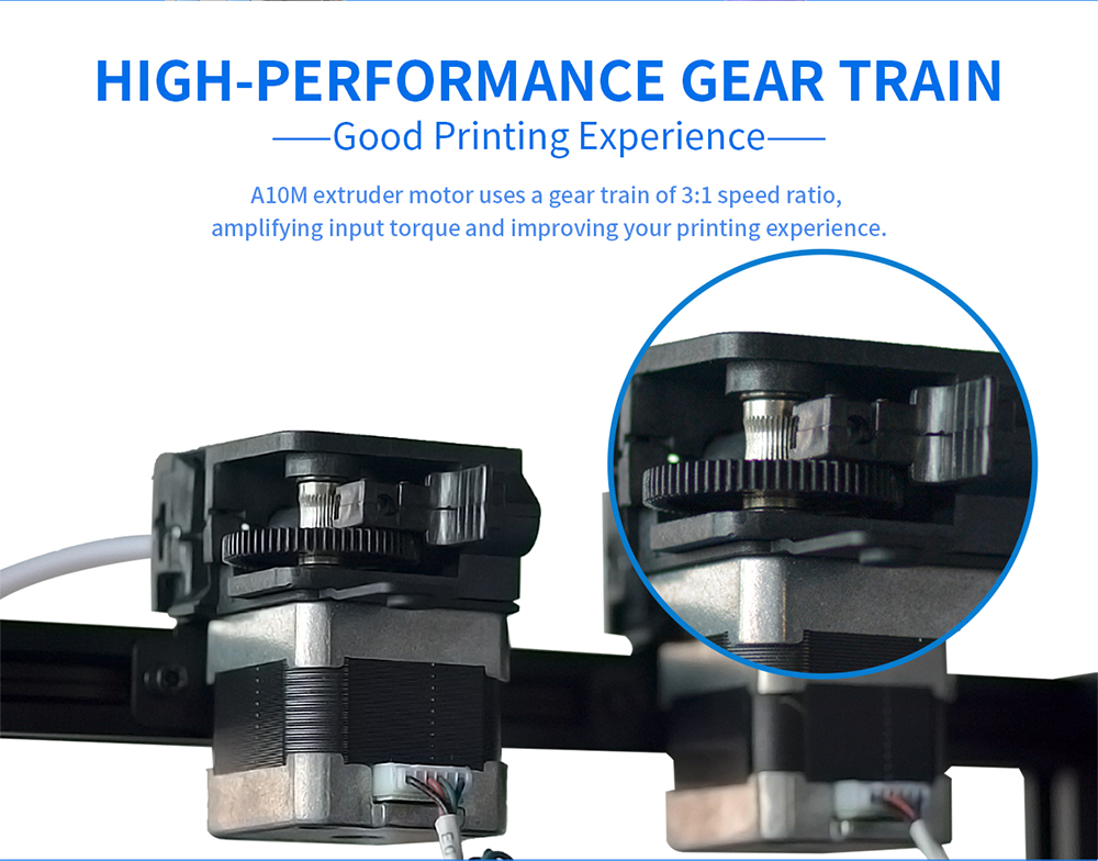 geeetech a10 m description of high-performance gear train