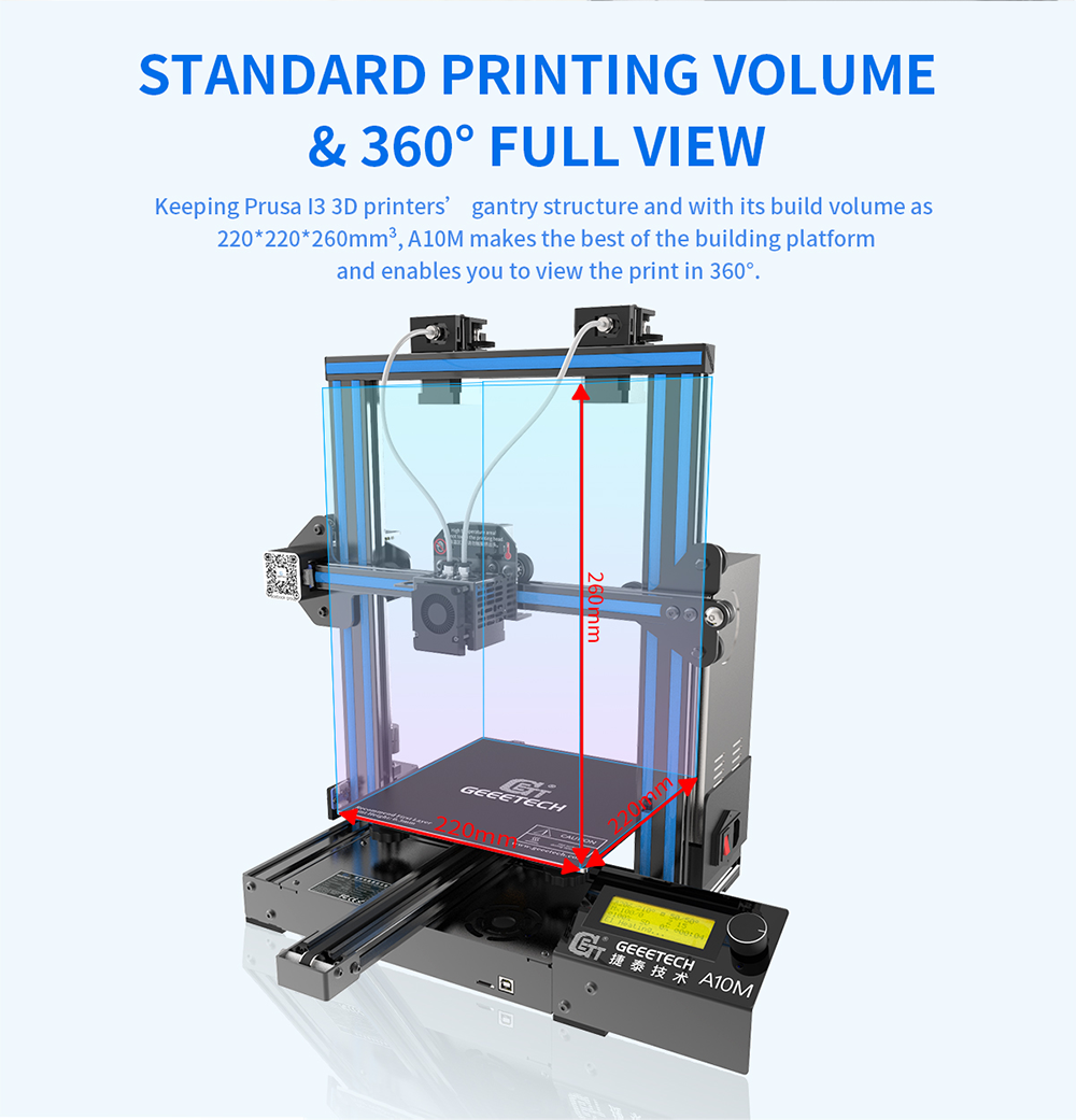 🇹🇳 Imprimante 3D Geeetech A10 Pro 🇹🇳 Meilleure prix Tunisie 🇹🇳