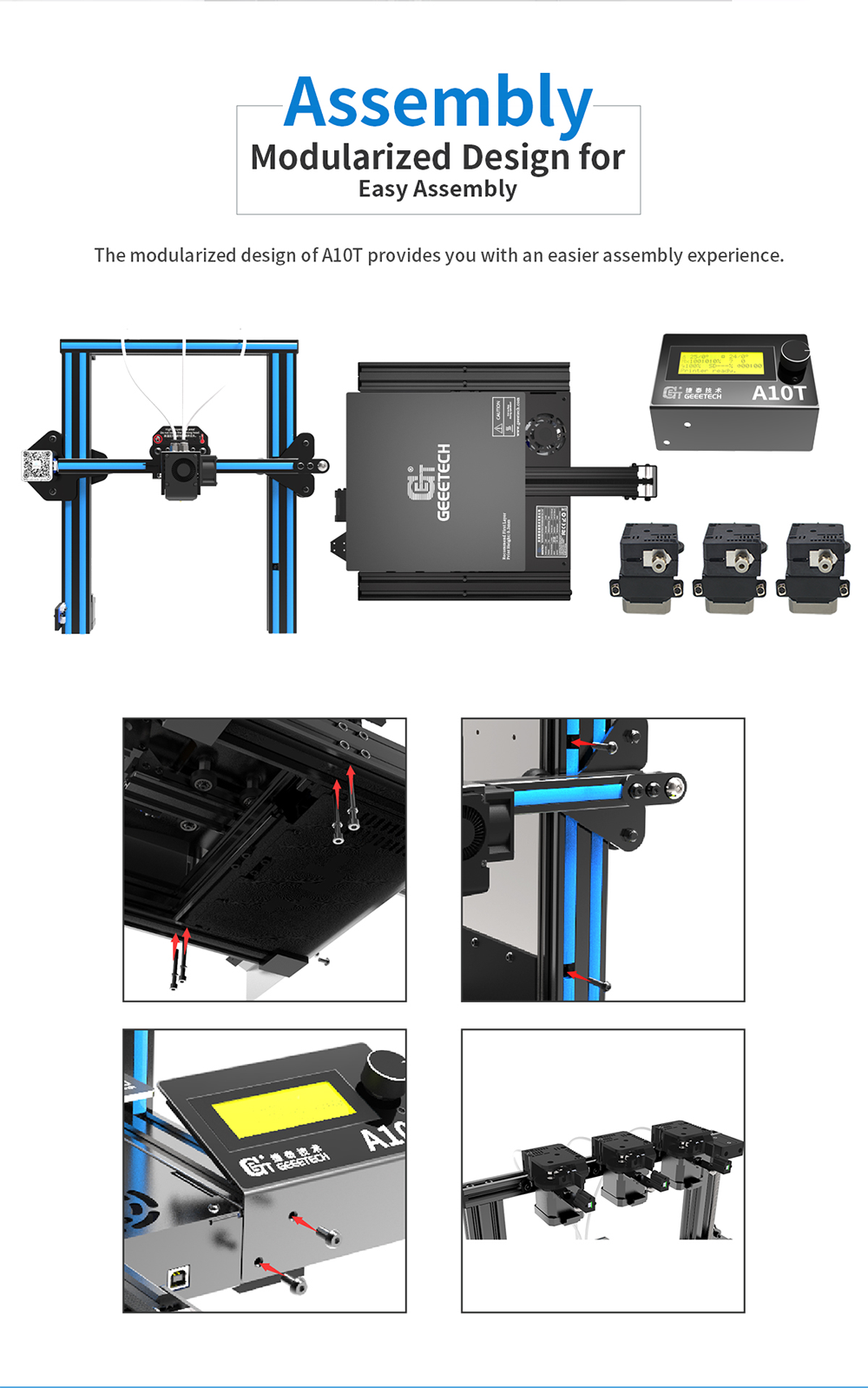 geeetech a10t description of modularized design