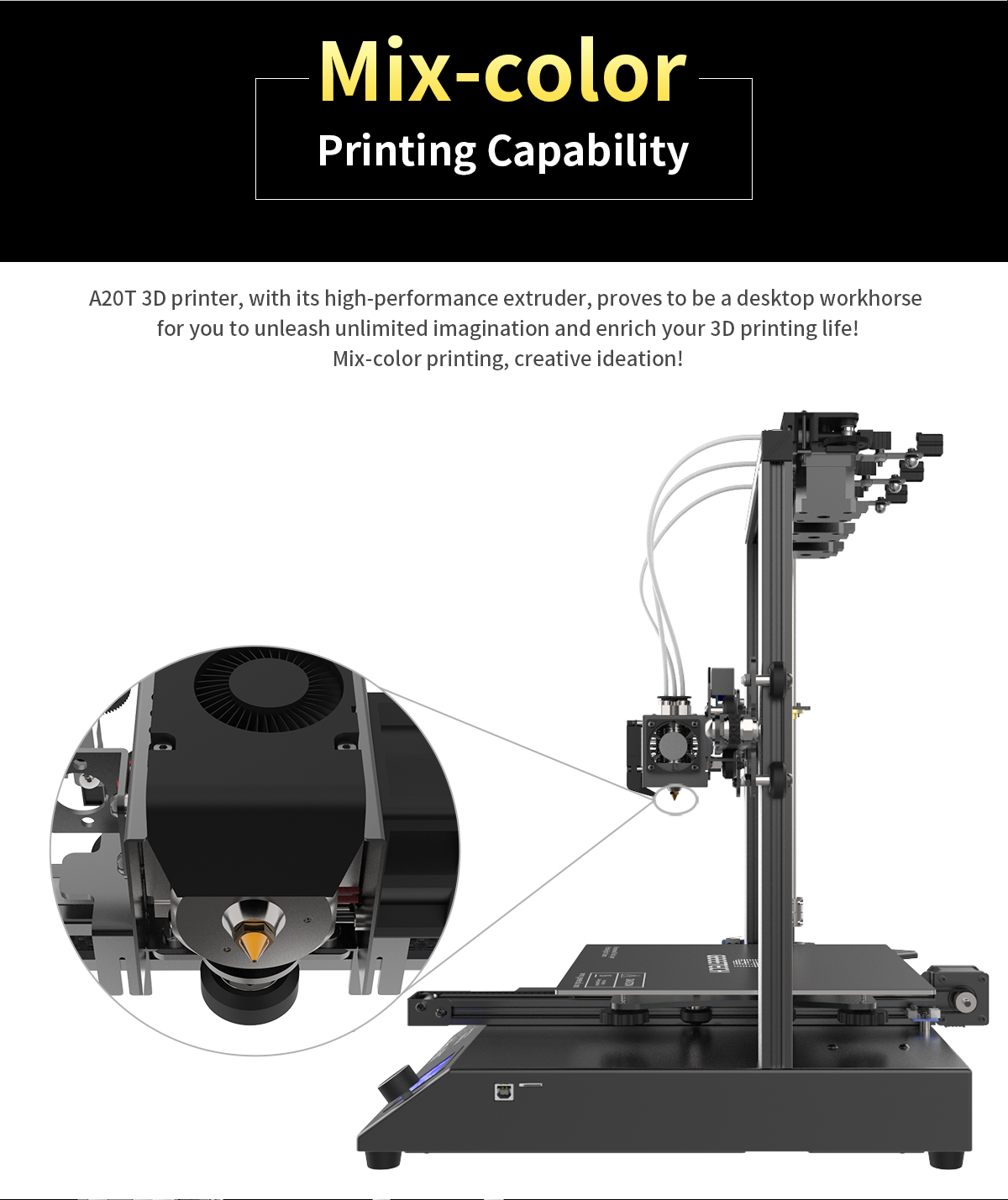 geeetech a20t description of printing capability
