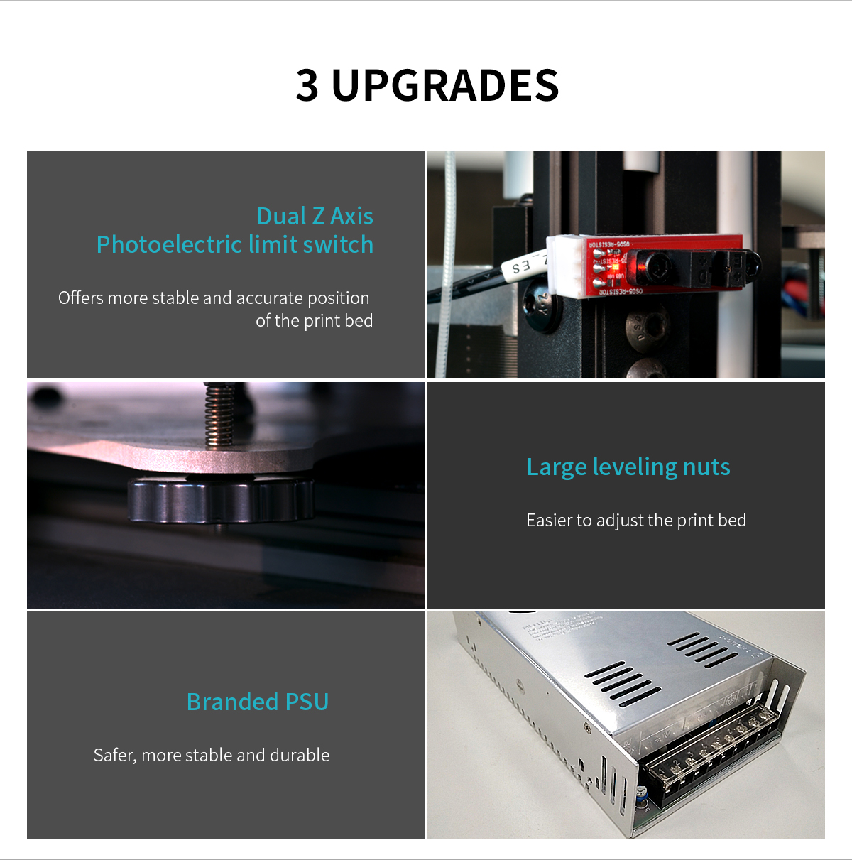 Geeetech A30Pro description of upgrades