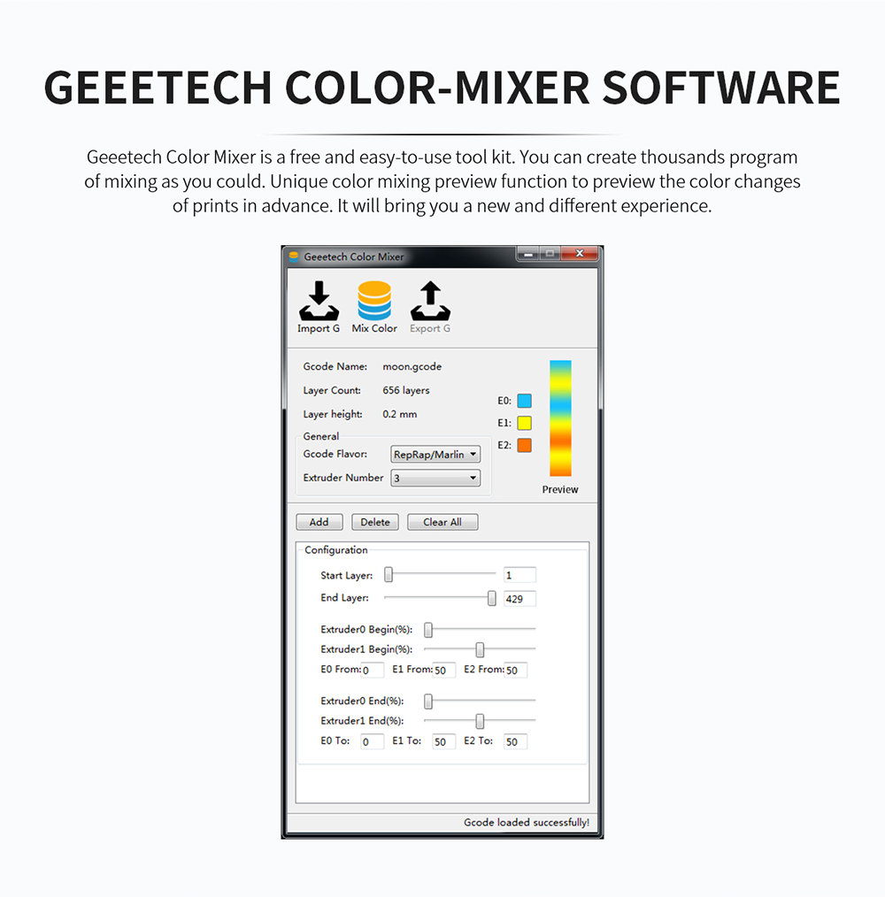 Geeetech A30T color-mixer software Geeetech A30T color-mixer software