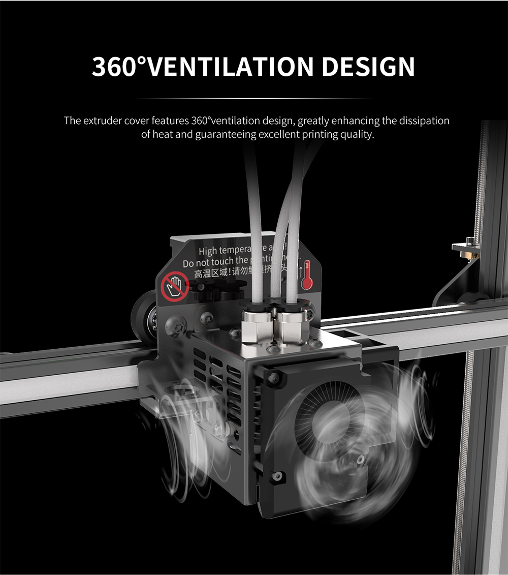 Geeetech A30T description of 360° ventilation design Geeetech A30T description of 360° ventilation design