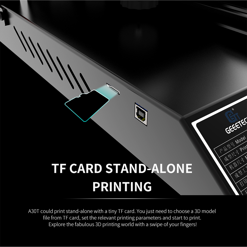 Geeetech A30T description of tf card stand-alone printing Geeetech A30T description of tf card stand-alone printing