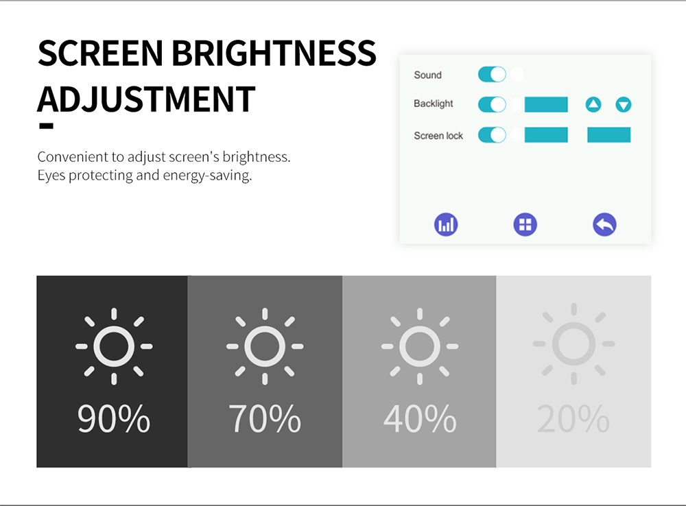 Geeetech A30T description of screen brightness adjustment Geeetech A30T description of screen brightness adjustment
