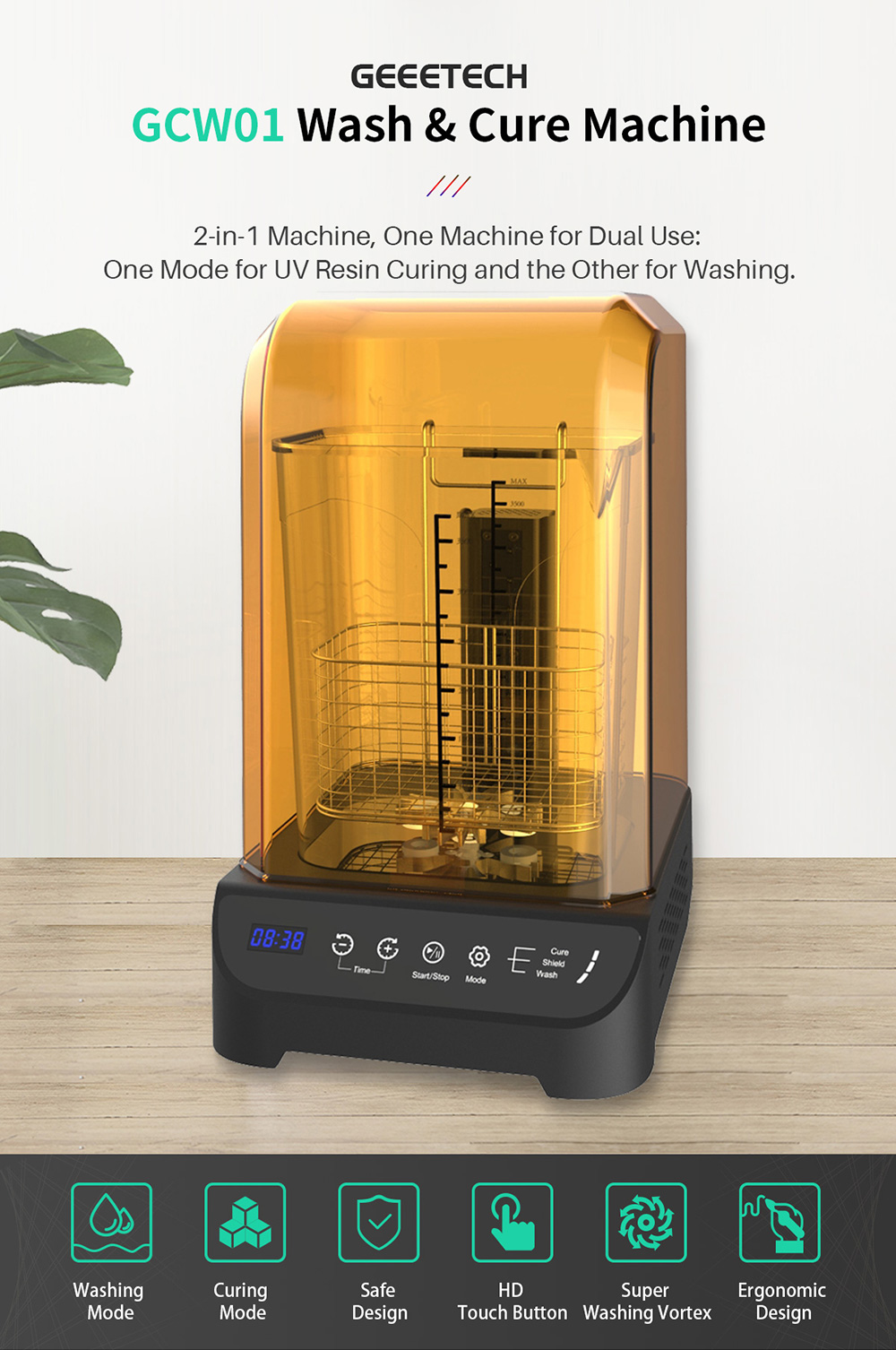 geeetech gcw01 wash & cure machine