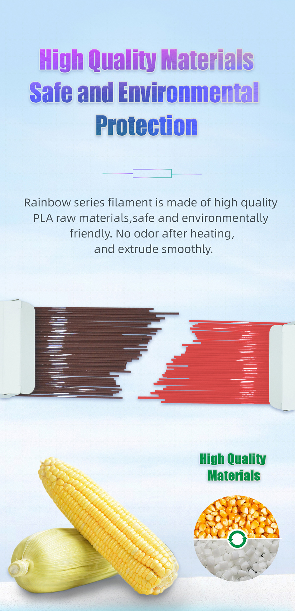 geeetech 3D Pen Filament 1.75mm PLA Pink, Length 250mm x 50pcs description of safe and  environmental protection