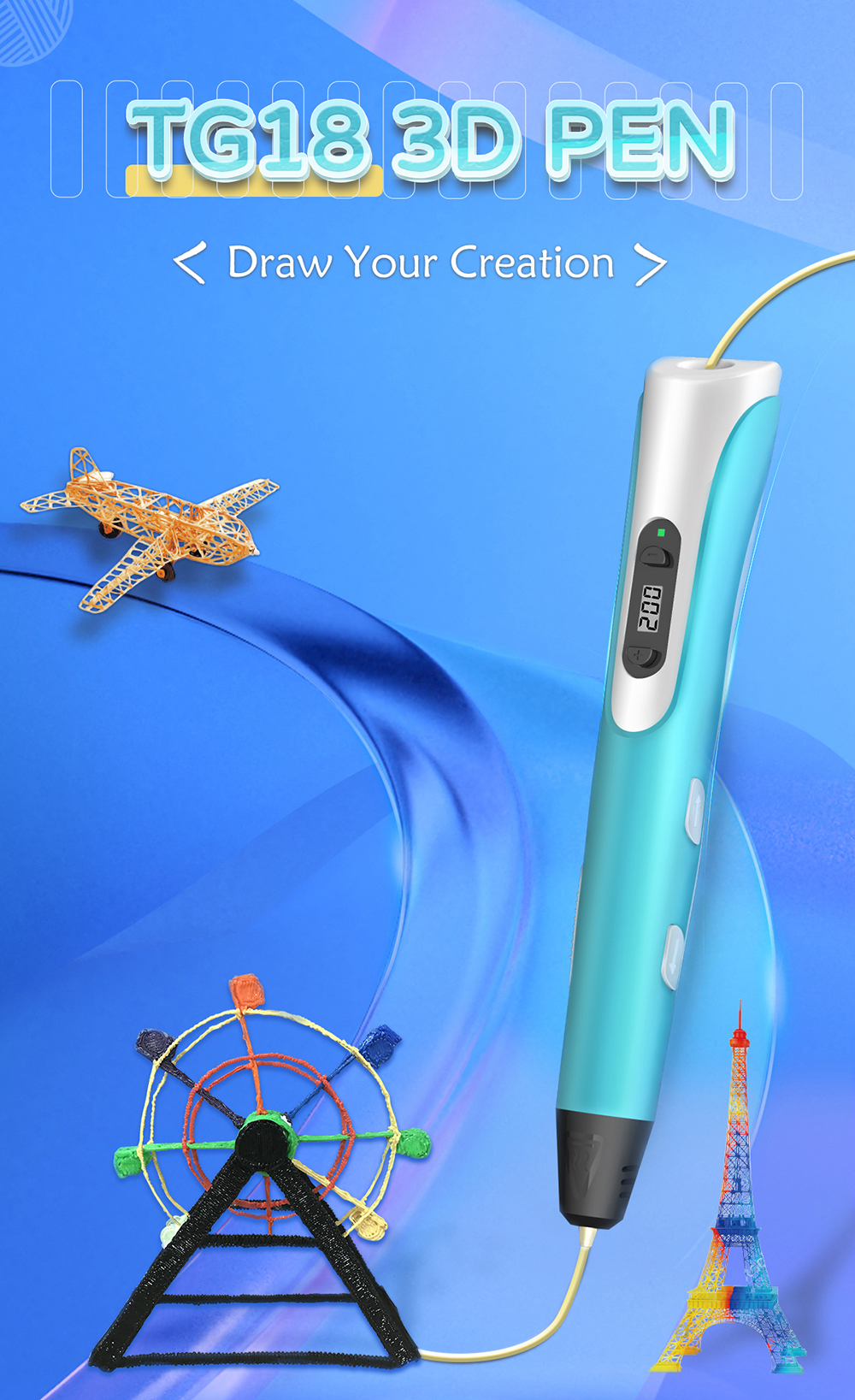 geeetech TG-18 3D Printing Pen description 