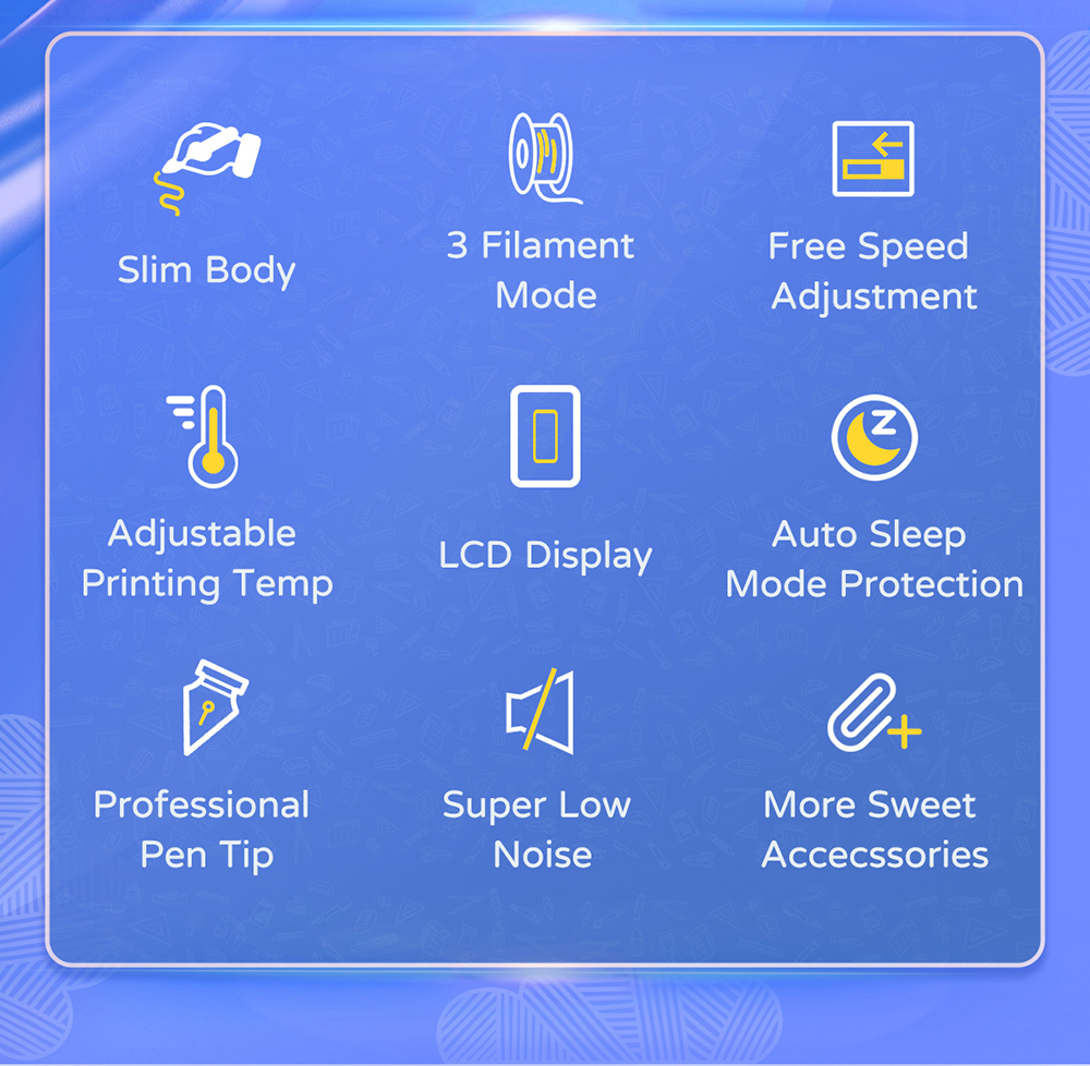 geeetech TG-18 3D Printing Pen description of advantage