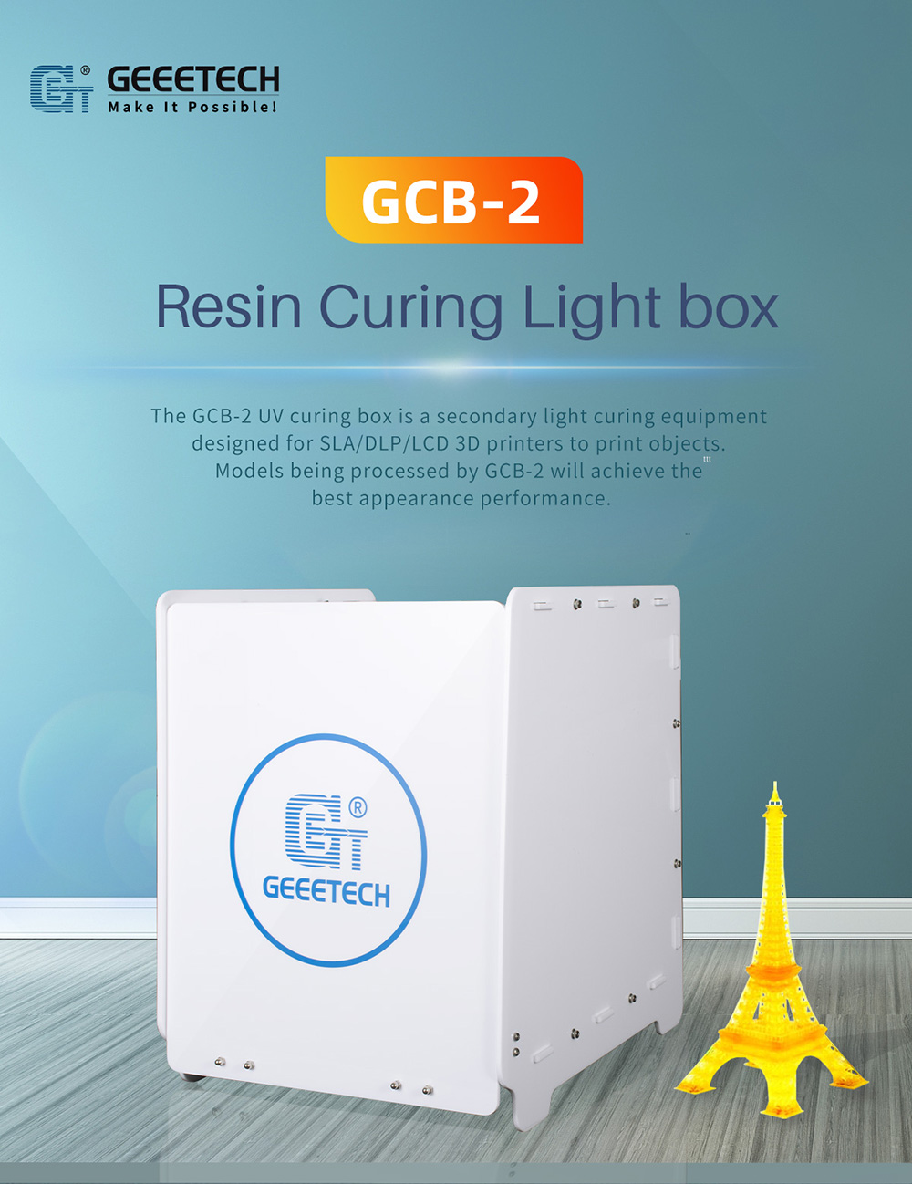 geeetech cgb-2 resin curing light box